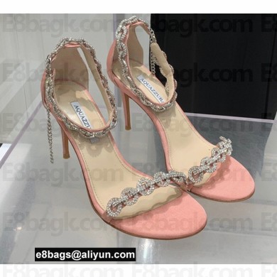 Aquazzura Heel 9.5cm Love Link Sandals Pink 2022