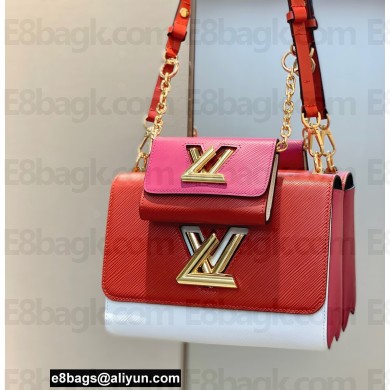 Louis Vuitton Epi Leather Twist and Twisty MM Bag Red/Fuchsia