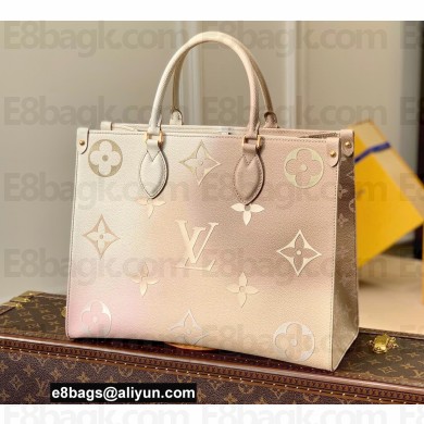 Louis Vuitton Monogram Canvas OnTheGo MM Tote Bag M20510 Sunset Khaki