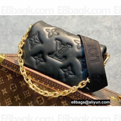 Louis Vuitton Bubblegram Wallet on Strap Bag M81398 Black