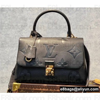 Louis Vuitton Monogram Empreinte leather Madeleine MM Bag M45976 Black