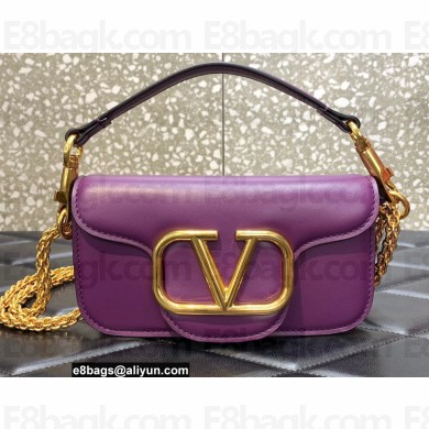 Valentino VLogo Signature Loco Small Shoulder Bag Purple 2022