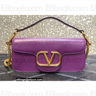 Valentino VLogo Signature Loco Shoulder Bag  purple 2022
