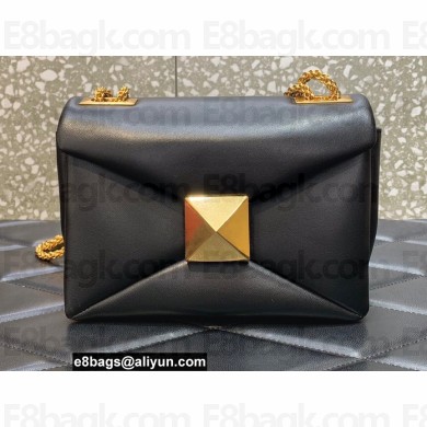 Valentino ONE STUD Nappa Bag With Chain Black/Gold 2022