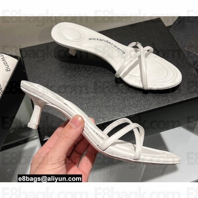 Alexander Wang Heel 5cm DAHLIA Sandals In Capretto White 2022