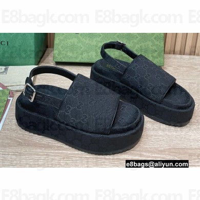 Gucci Heel 5.5cm Platform GG Sandals 12 2022