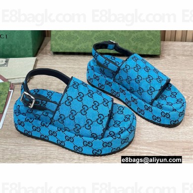 Gucci Heel 5.5cm Platform GG Sandals 17 2022