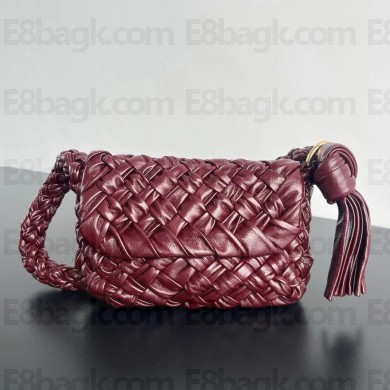 Bottega Veneta Intrecciato leather Kalimero Città SHOULDER BAG Barolo 2024
