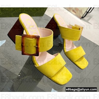 Gucci Heel 7cm sandals with bamboo buckle 04 2022