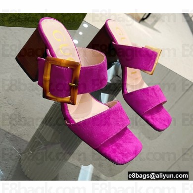 Gucci Heel 7cm sandals with bamboo buckle 01 2022