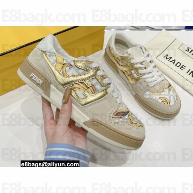 Fendi x Versace Fendace Match satin low-tops Sneakers White 2022