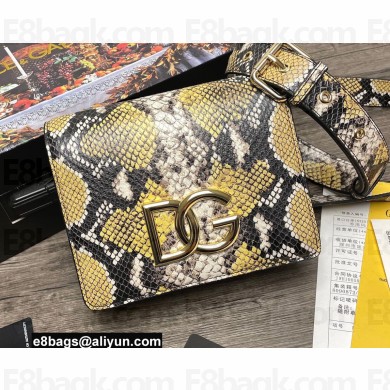 Dolce & Gabbana Calfskin 3.5 crossbody bag Python Print 01
