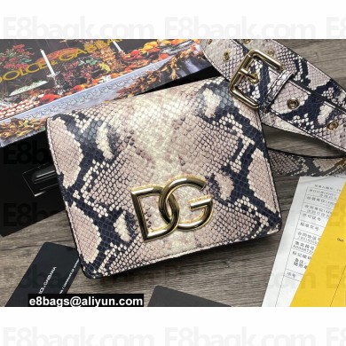 Dolce & Gabbana Calfskin 3.5 crossbody bag Python Print 02
