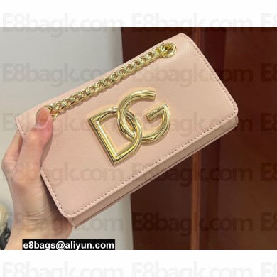 Dolce & Gabbana Calfskin 3.5 Chain phone bag Nude