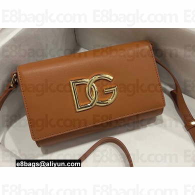 Dolce & Gabbana Calfskin 3.5 clutch bag Brown
