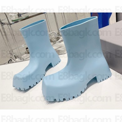 Balenciaga Trooper Rubber Boots Sky Blue 2022