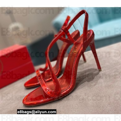 Christian Louboutin Heel 10cm Rosalie Sandals Red