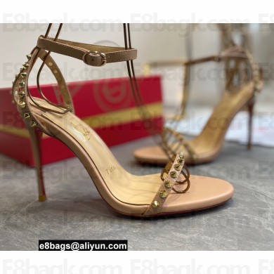 Christian Louboutin Heel 10cm So Me spike-embellished Sandals Nude