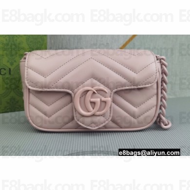 Gucci GG Marmont belt bag ‎699757 Resin Pink 2022