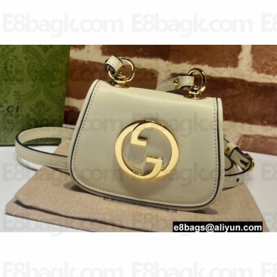 Gucci Blondie card case wallet 698635 leather White 2022