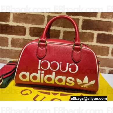 Gucci x Adidas mini duffle bag 702397 leather Red 2022