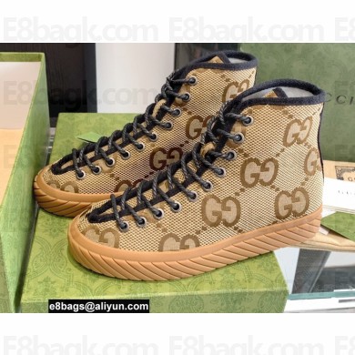 Gucci Maxi GG canvas high-top sneakers Beige 2022