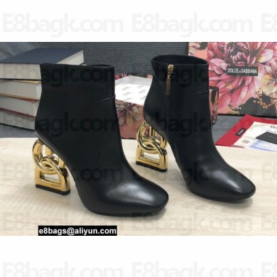 Dolce & Gabbana Heel 10.5cm ankle boots with DG Pop heel Black 2022