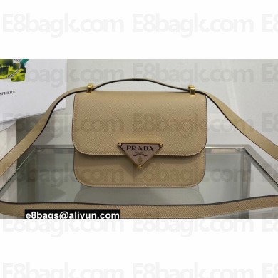 Prada Saffiano leather shoulder bag 1BD320 Beige 2022