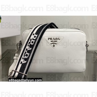 Prada Leather bag with shoulder strap 1BH082 White 2022