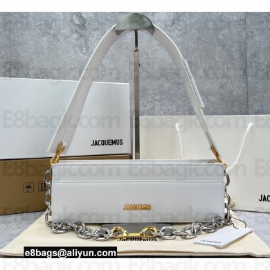 Jacquemus Le Ciuciu Rectangular Box Bag Leather 2043 White