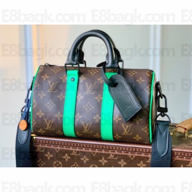 Louis Vuitton Monogram Canvas Keepall Bandoulière 25 Bag M46249 Green
