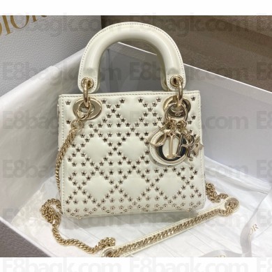 Lady Dior Mini Bag in Latte Lucky Star Cannage Lambskin 2022