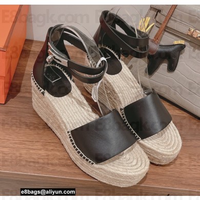 Hermes Heel 8.5cm Platform 5cm Tipoli Wedge Espadrilles 02 2022