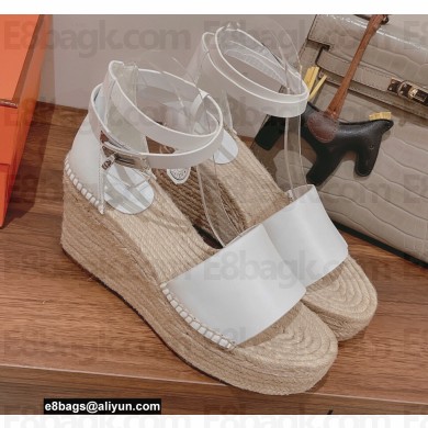 Hermes Heel 8.5cm Platform 5cm Tipoli Wedge Espadrilles 03 2022