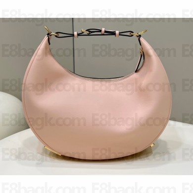 Fendi leather Fendigraphy Medium Hobo Bag Pink 2022