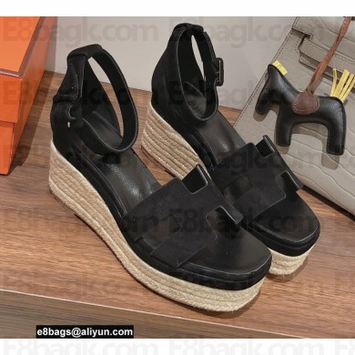 Hermes Heel 8.5cm Platform 5cm Elda Wedge Espadrilles 02 2022