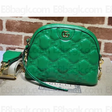 Gucci GG matelassé leather shoulder bag ‎702229 Green 2022