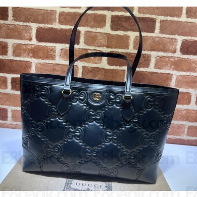 Gucci GG matelassé leather medium tote bag ‎‎631685 Black 2022