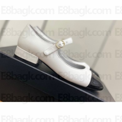 Chanel Mary Janes Leather/Patent White 2022
