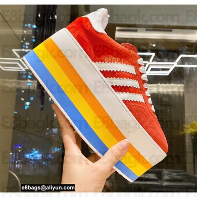 Gucci x adidas women's GG Gazelle sneakers 707873 Red 2022