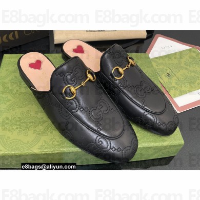Gucci GG matelassé princetown Jordaan slipper 699901 Black 2022