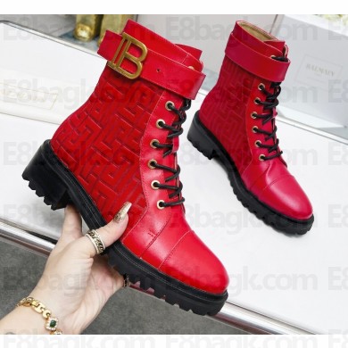 Balmain Bicolor jacquard Ranger Romy ankle boots 02 2022
