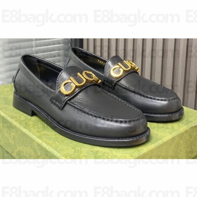 Gucci Leather 'Gucci' loafers Black 2022