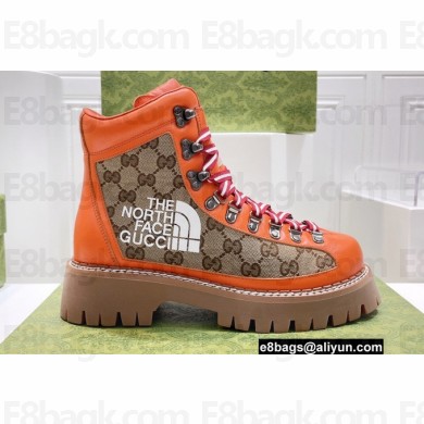 Gucci x The North Face ankle boots GG Beige/Orange 2022