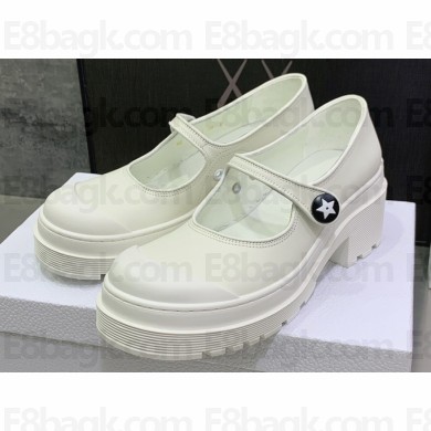 Dior Heel 5.5cm Supple Calfskin D-Doll 2.0 Pumps White 2022