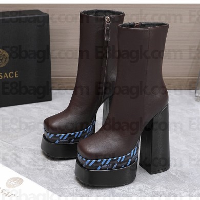 Versace Heel 15.5cm platform 6cm Aevitas Boots Coffee/Print 2022