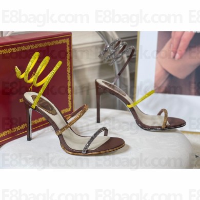 Rene Caovilla Cleo Thin-heeled 9.5cm Jewel Sandals 08 2022