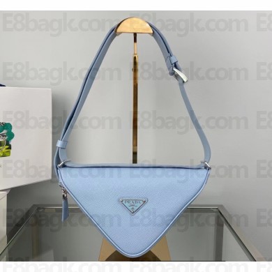 Prada Saffiano leather belt bag 2VL039 Sky Blue 2022