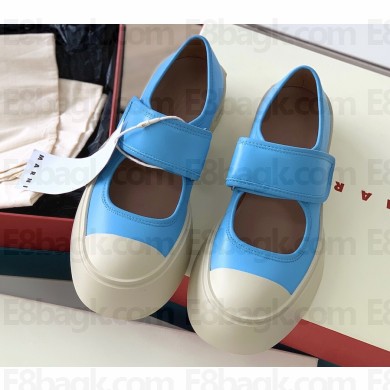 Marni leather Pablo Mary Jane Sneakers Blue 2022