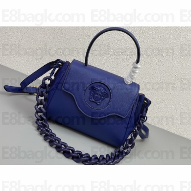Versace La Medusa Small Handbag 306 Dark Blue
